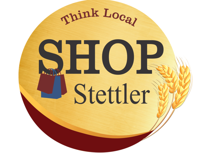 Think Local, Shop Stettler Logo